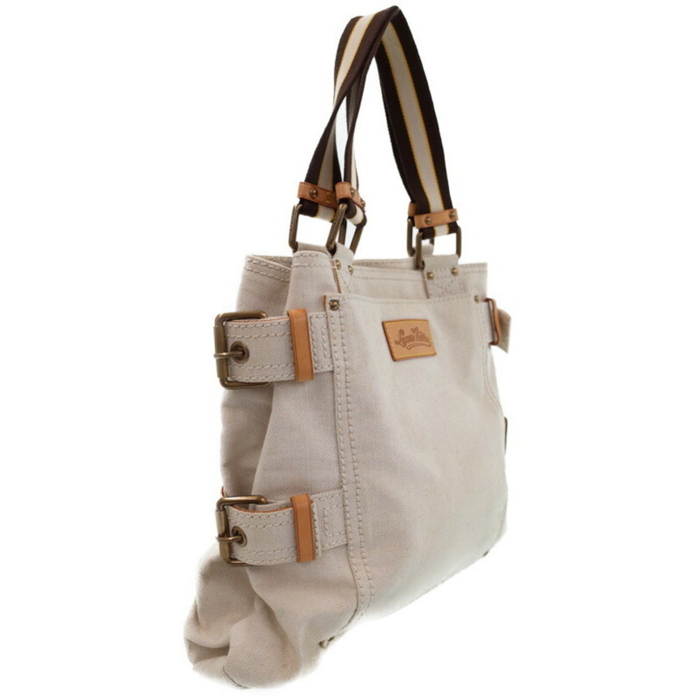 Louis Vuitton Globe White Shopper Tote Bag